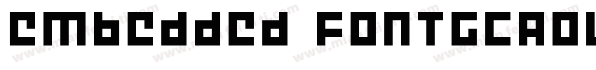 Embedded FontGCAOWJ Code2000字体转换